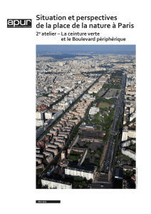 la ceinture verte et la Boulevard périphérique