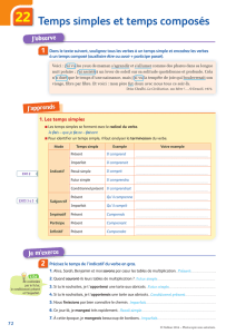 Temps simples et temps composés