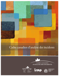 Cadre canadien d`analyse des incidents