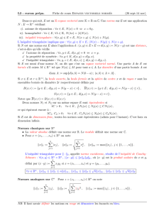 Espaces vectoriels normés - Licence de mathématiques Lyon 1