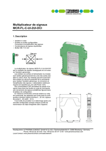 Multiplicateur de signaux MCR-FL-C-UI-2UI-DCI