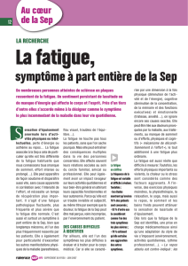 symptôme à part entière de la Sep