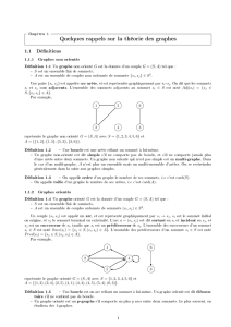 Quelques rappels sur la théorie des graphes