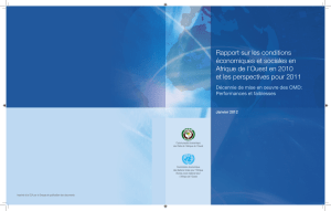 Rapport sur les Conditions Economiques et Sociales en Afrique de l