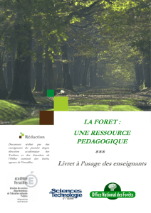 Le livret forêt à l`usage des enseignants