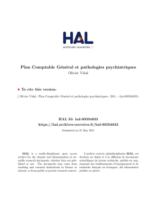 Plan Comptable Général et pathologies psychiatriques - Hal-SHS