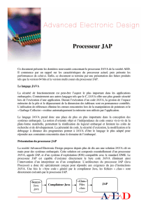 Processeur JAP - Advanced Electronic Design