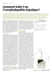 comment traite-t-on l`encéphalopathie hépatique ?