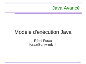 Modèle d`exécution Java