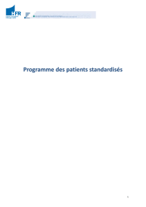 Programme des patients standardisés