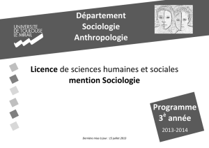 mention Sociologie - Université Toulouse