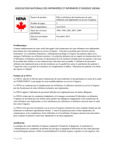 ASSOCIATION NATIONALE DES INFIRMIÈRES ET INFIRMIERS D