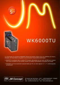 JM CONCEPT - Convertisseurs alternatifs - WK 6000TU