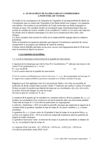 ecoulement de fluide parfait compressible à potentiel