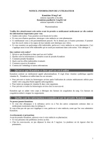 1. Qu`est-ce que Konakion et dans quel cas est-il utilisé 2