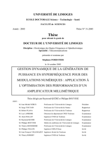 Gestion dynamique de la génération de puissance en