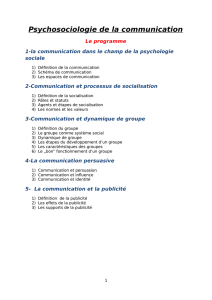 Psychosociologie de la communication