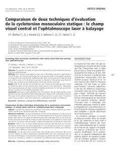 Comparaison de deux techniques d`évaluation de la