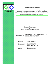 royaume du maroc module n°:5 analyse de circuits a courant