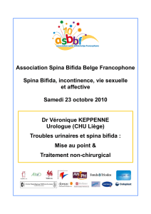 Association Spina Bifida Belge Francophone Spina Bifida