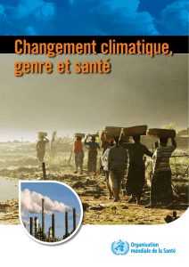 Changement climatique, genre et santé