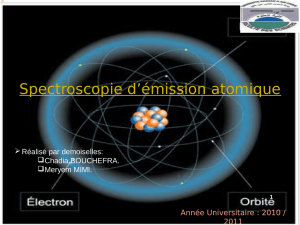 Spectroscopie d`émission atomique