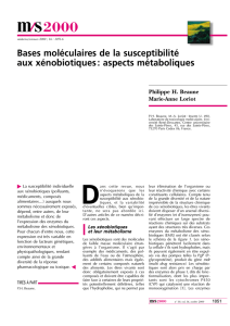Bases moléculaires de la susceptibilité aux - iPubli