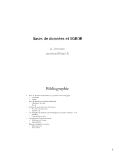Bases de données et SGBDR Bibliographie