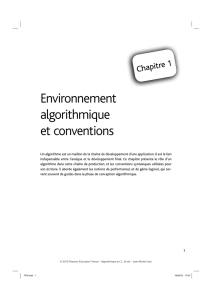 Environnement algorithmique et conventions