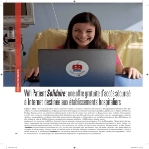 Wifi Patient Solidaire: une offre gratuite d`accès sécurisé à Internet