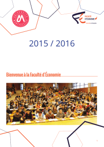 livret nouveaux arrivants 2015 - Faculté d`économie