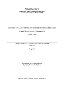 Une expérience de psychiatrie citoyenne