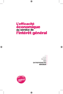 Télécharger le Livre Blanc de l`entrepreneuriat social