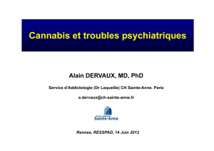 Cannabis et troubles psychiatriques
