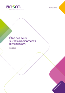 État des lieux sur les médicaments biosimilaires