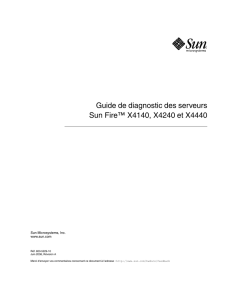 Guide de diagnostic des serveurs Sun Fire X4140, X4240 et X4440
