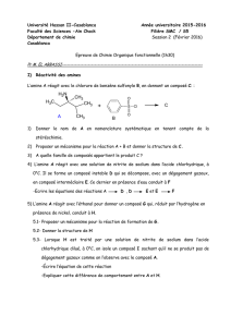 CH NH CH CH CH ABC - Filière Sciences Matière Chimie / Faculté