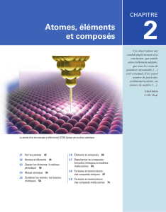 Atomes, éléments et composés