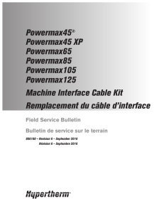 Machine Interface Cable Kit (CPC Port) | Remplacement du câble d