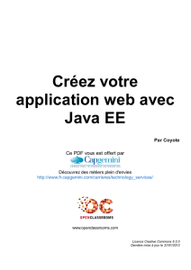 Créez votre application web avec Java EE