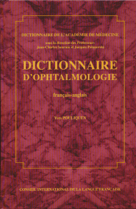 Dictionnaire d`ophtalmologie
