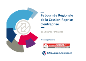 La valeur de l`entreprise - Entreprises (CCI PARIS-IDF)
