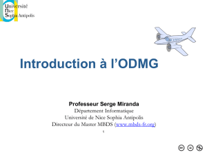 Cours 4 :Introduction à l`ODMG