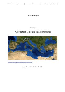 Circulation Générale en Méditerranée