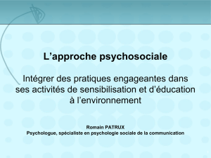 L`approche psychosociale - Région Champagne