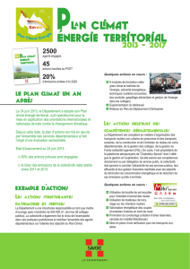Plan climat Énergie territorial - Le Conseil départemental de Savoie