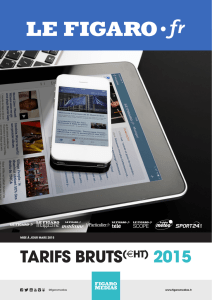 tarifs bruts(€ht) 2015 - Syndicat des régies internet