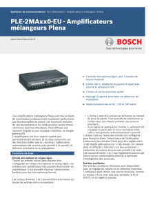PLE-2MAxx0-EU - Amplificateurs mélangeurs Plena