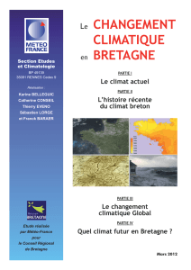 Le CHANGEMENT CLIMATIQUE en BRETAGNE