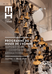 Programme du Musée de l`Homme Janvier